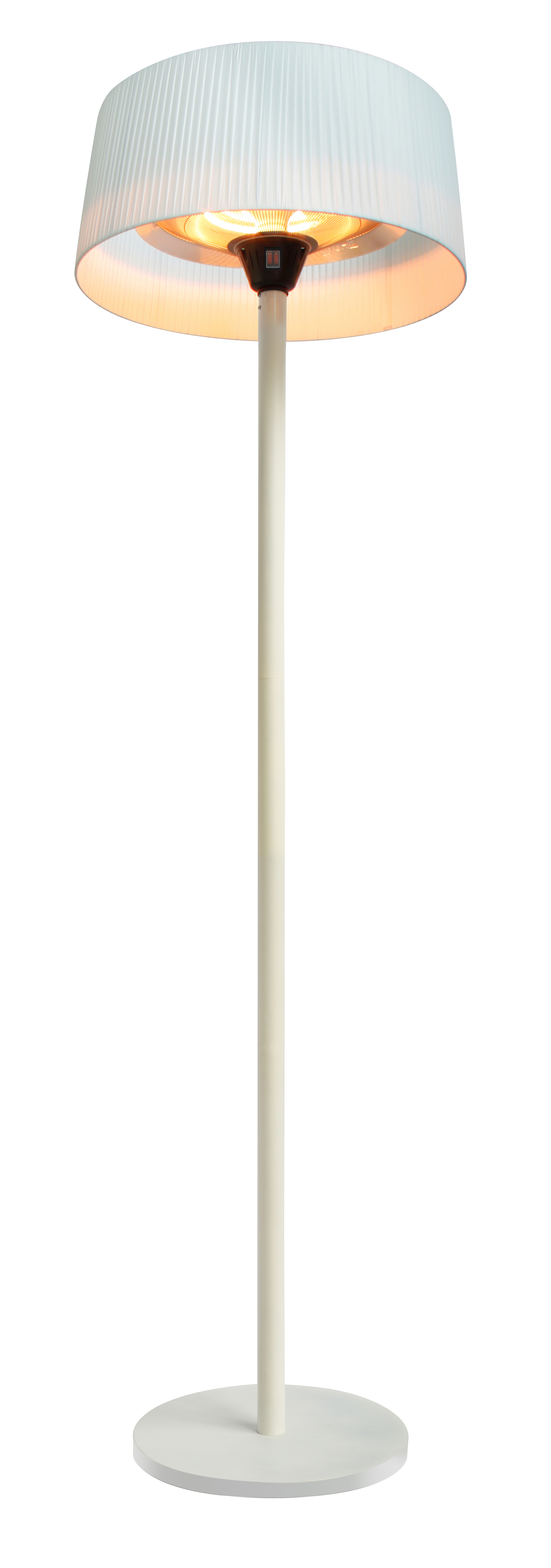 5403000043B_01 Calefacción eléctrica para exterior BRITEC SIRMIONE BLANCO CON PEDESTAL-5403000043B_01
